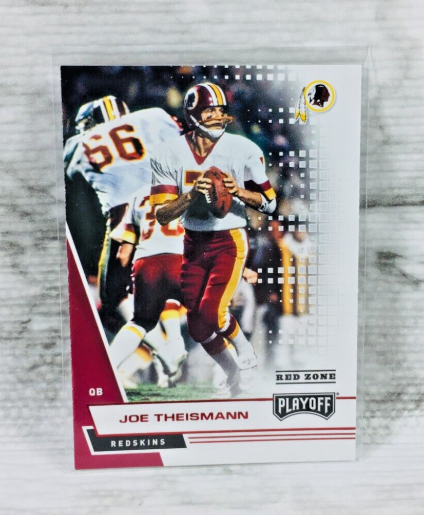 2020 PANINI PLAYOFF FOOTBALL #181 JOE THEISMANN (RED ZONE) RED FOIL REDSKINS!