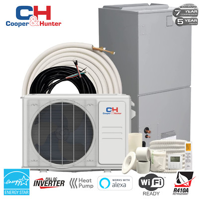 18000 BTU Ducted Multi Position AHU Mini Split Heat Pump AC 17 SEER 1.5 TON 230V