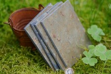 100 sq ins Stacey's 1:12th REAL STONE & SLATE 2" x 1 1/2" Dolls House Flagstones