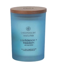 Chesapeake Bay Candle CONFIDENCE & FREEDOM Medium 8.8 oz Oak Moss, Amber, cedar