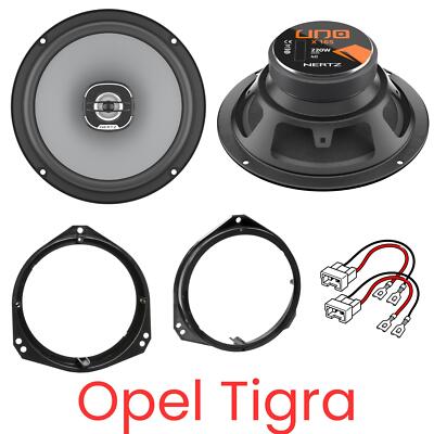 Hertz X165 UNO Koaxial Lautsprecher Boxen Set kompatibel für Opel Tigra Twin Top