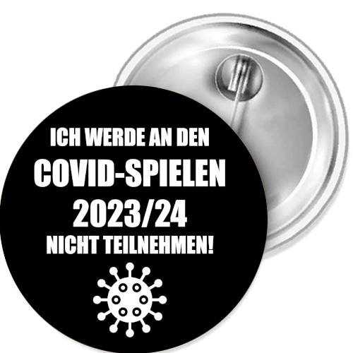 I Will Be at the Covid Games Button Plugger Sticker Bottle Opener Mirror - Picture 1 of 5