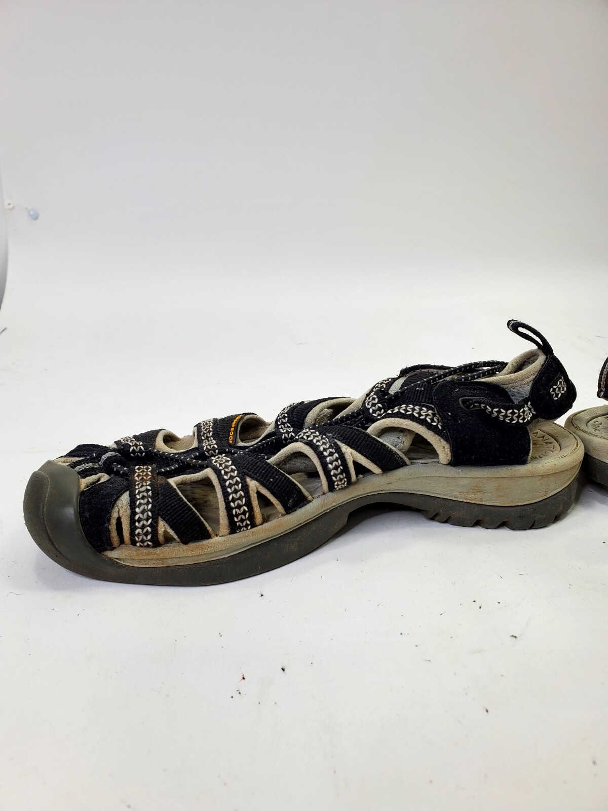 Keen Whisper sandali impermeabili donna taglia 6 scarpe trekking nero grigio 1008448