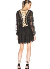 🖤 Zimmermann Alchemy Twine Embroidered Dress Size 3 BLACK 🖤