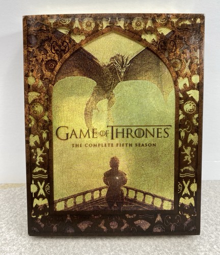 Game of Thrones Blu-Ray Season 5 HBO 4 Disc Box Slipcover Episode Guide Features
