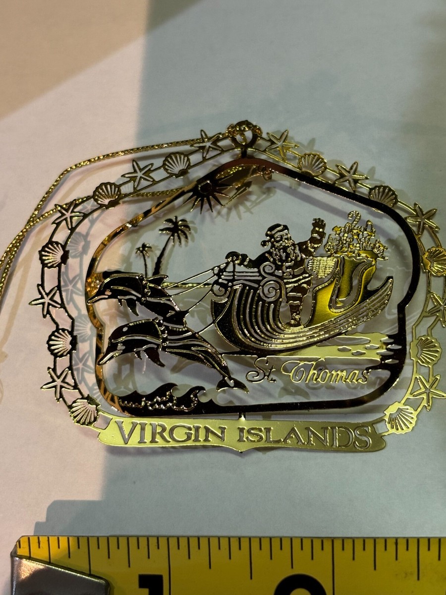 Nation&rsquo;s Treasures Christmas Ornament St Thomas Virgin Islands 