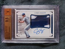 2016 NATIONAL TREASURES COREY SEAGER SAPPHIRE #4/10 RC RPA COLOSSAL 
