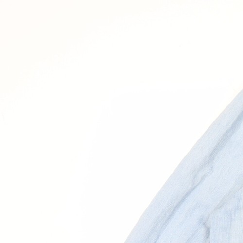 Camisa abotonada Universal Thread para mujer azul M de algodón - Imagen 7 de 12