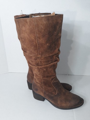 Botas altas de cuero marrón Born hasta la rodilla talla 7,5M - Imagen 3 de 11