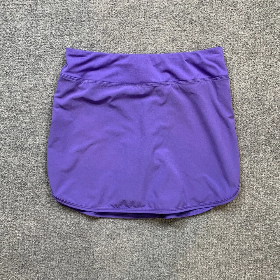 Lucy Skort Mujer XS Extra Pequeño Púrpura Azul Marino Reflectante Dobladillo Curvo Panel Elástico Foto 2 de 4