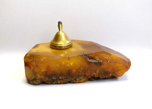 NATURAL OLD ANTIQUE BUTTERSCOTCH EGG YOLK BALTIC AMBER STONE 281.8 grams. - Picture 3 of 6