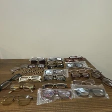 24 Lot Eyeglasses Frames Unbranded Mix New And Used Adults Frames Only