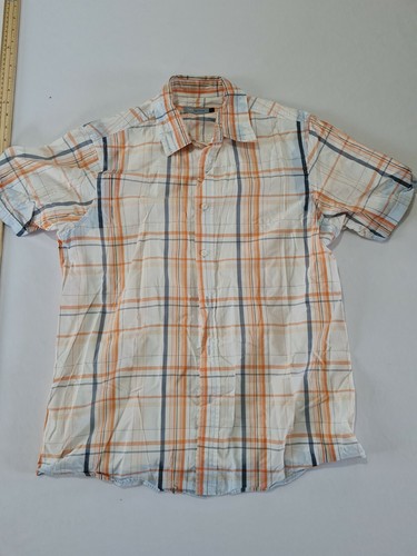 Herren Freizeit Hemd Redherring Größe L Kurzarm Weiß Mix 6156