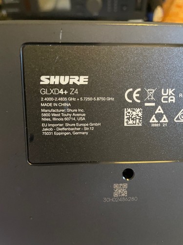 Shure GLXD14+ Z4 und GLXD1+ mit Neu Akku und Vollfunktion ! - Bild 4 von 10