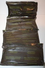 4 Pack M295 Decontamination Mitts Packets New Sealed older stock