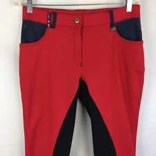 PRO TEAM HKM Womens Full Seat Breeches Actual 31" Waist Riding Pants 27" inseam