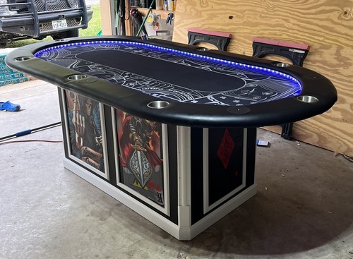 custom poker table - Picture 2 of 11