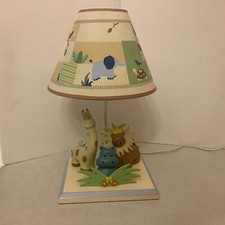 Children's Room Lamp - Jungle Animals - Lion Hippo Giraffe