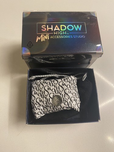 Borsa a tracolla Shadow High Accessories Studio nera chiusura arcobaleno alta - Foto 7 di 12