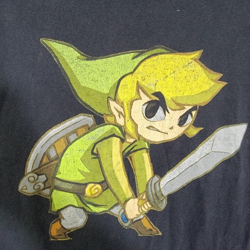 Nintendo THE LEGEND OF ZELDA Spirit Tracks LINK T-Shirt Adult Large - Picture 3 of 7
