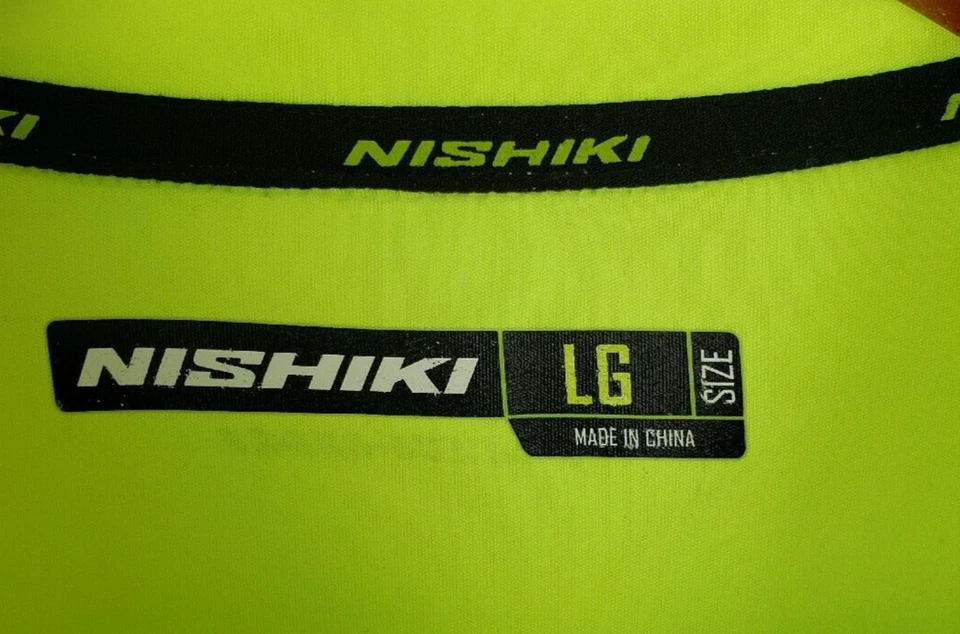 Camiseta de ciclismo para hombre Nishiki Talla grande Pullover 1/4 Bolsillos con cremallera Alta visibilidad Foto 3 de 4