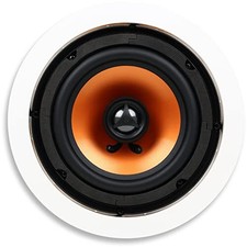 6.5" 2-way In-ceiling Round Speaker Whole House Audio, Home Theater Indoor Outdo