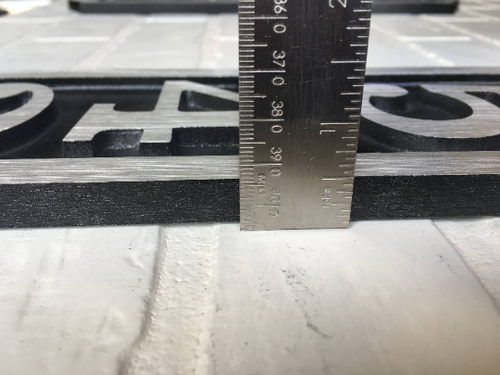 "Placa de dirección: letrero número de casa rectangular vertical de aluminio 20.5""X 1/2""X 4" - Imagen 9 de 9