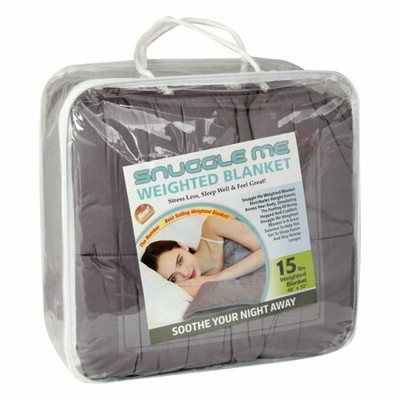 Snuggle Me Weighted Blanket 15 lb Stress Less, Sleep Well & Feel Great