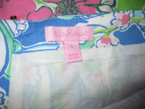 Ladies Lilly Pulitzer Bay Blue Coasting Engineered Tate Mini Skirt Size 0 - Picture 4 of 5