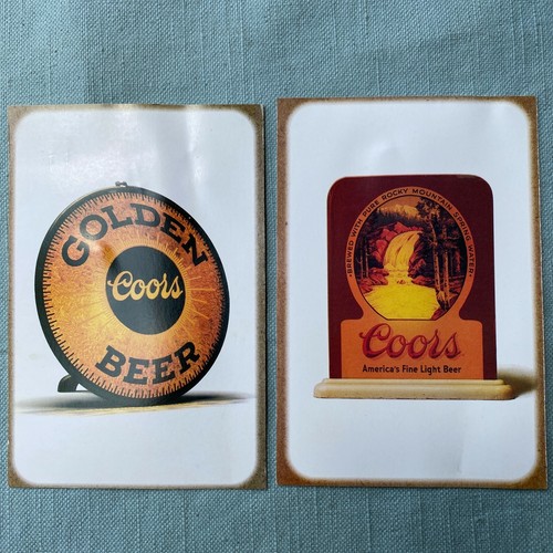 1994 Coors Brewing Company Bier Postkarten Schild Flasche Dose Fass Zapfhahn Foto 4x6 Kappe - Bild 2 von 12