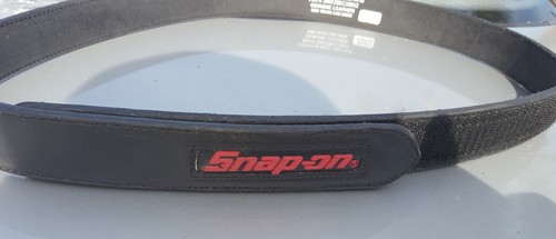 new SNAP ON GENUINE Mechanics No-Scratch Black Leather Work Belt w/Tags 30 TO 50 - Picture 3 of 7