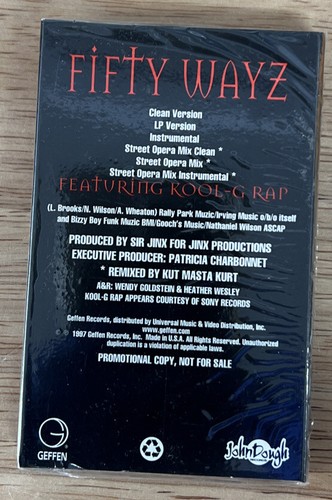 Gooch - Fifty Wayz, 1997 Promo Cassette single. Geffen Records. Dolby HX SEALED - Picture 2 of 2