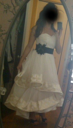 New Original Design Wedding / Guest / Evening Dress / Tea Length Flowy Gown - Picture 5 of 15
