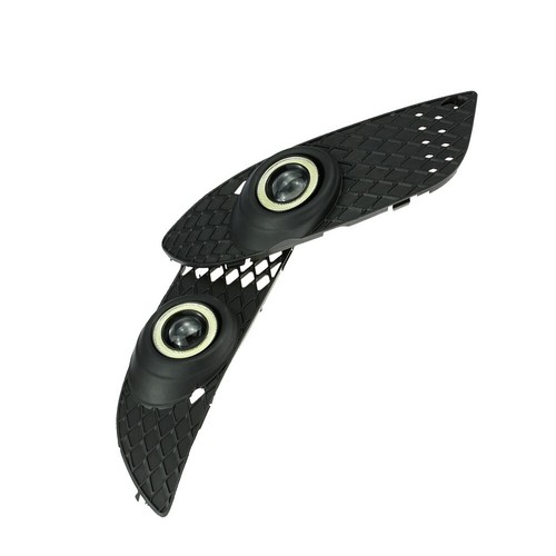 For Mitsubishi Lancer 08-14 Grille & Fog Light LED Lamp Angle/Devil Eyes Pair - Picture 3 of 6
