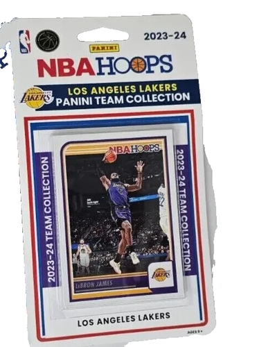 Los Angeles Lakers 2023/24 Panini Hoops Sealed Team Set Lebron James.12 Card Set