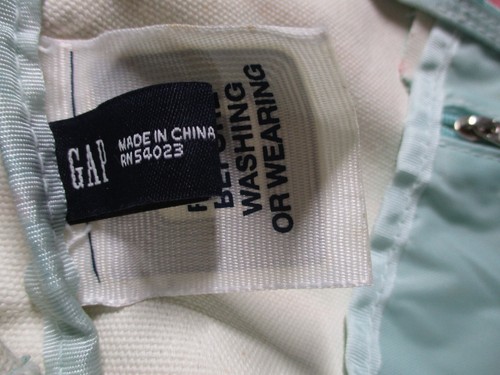 GAP Tote Bag Striped Beach Bag Pouch Large Travel Groceries Car Multipurpose EUC - Picture 10 of 18
