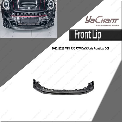 In Stock Dry Carbon DAG Style Front Bumper Lip For 2022-2023 MINI F56 JCW - Picture 1 of 24