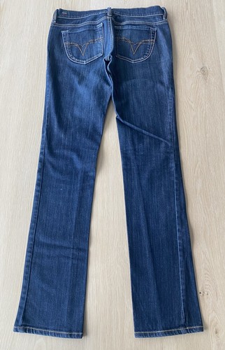 DIESEL LIV Women 29 x 33.5 Blue Dark Wash 0086C Straight leg Low Rise Stretch - Picture 3 of 16
