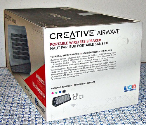 【NEU】CREATIVE AIRWAVE TRAGBARER DRAHTLOSER NFC BLUETOOTH LAUTSPRECHER - GRAU - Bild 2 von 12