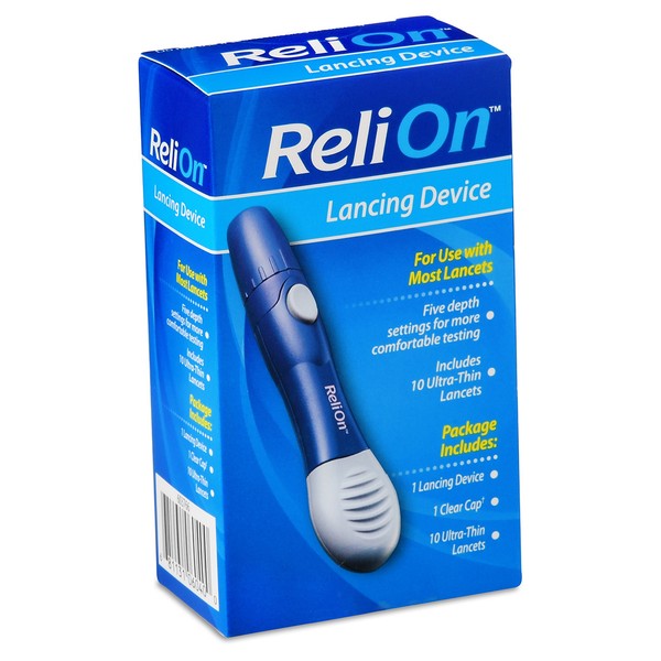 ReliOn Lancet Device, 1 Ct, with UltraThin Lancets, 10 Ct 681131060400