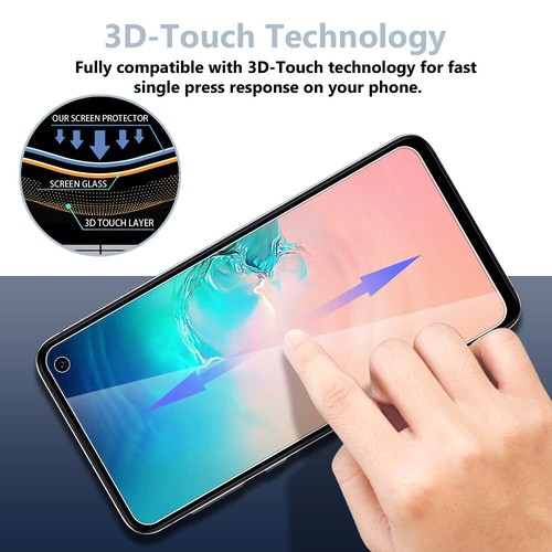 [2+2 Pack for Samsung Galaxy S10e, Not for Galaxy S10-2 Pack Tempered Glass S... - Photo 3 sur 7
