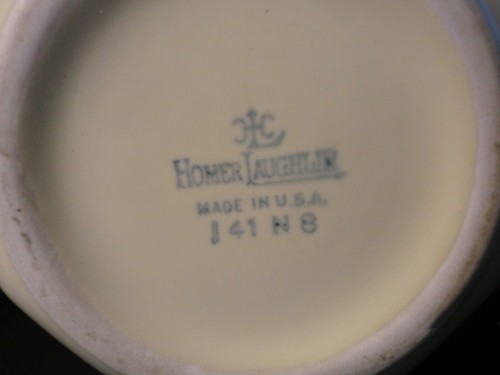 Homer Laughlin MEXICANA Red Band Cactus Pottery Creamer & Sugar Bowl with Lid - Picture 5 of 10