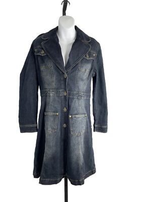 soft surroundings denim dress Soft Surroundings Womens Blue Denim Long sleeve Dress size S