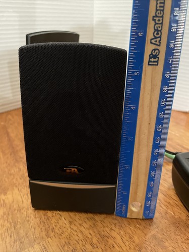 Cyber Acoustics Computer Speakers 5 1/2in Black With DC 9v Cord - Bild 6 von 6