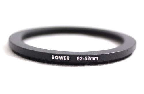 BOWER 62-52MM STEP-DOWN CAMERA LENS FILTER RING (MINT)