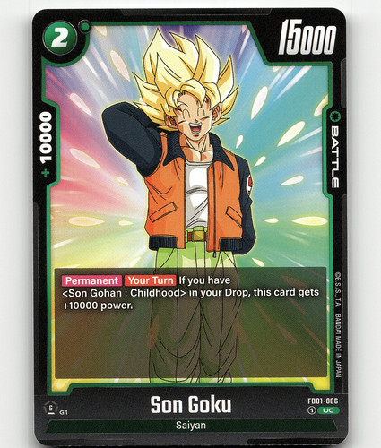 BGS Pristine 10 FB01-139 Son Goku SCR Super Alt Art Fusion World
