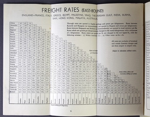 IMPERIAL AIRWAYS SEPTEMBER 1936 AIRLINE TIMETABLE EGYPT IRAQ HONG KONG AUSTRALIA - Picture 3 of 5