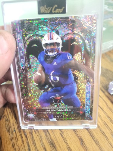 2024 Wild Card 7 Card Stud Joker Jalon Daniels PRC 1/1.. Kansas Jayhawks...
