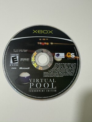 Virtual Pool: Tournament Edition (Microsoft Xbox, 2005) Disc Only No Tracking