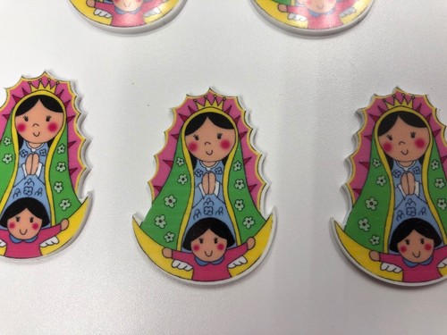 5 Planar resin Angels virgencita plis Cloud Craft hair bows - Picture 3 of 3